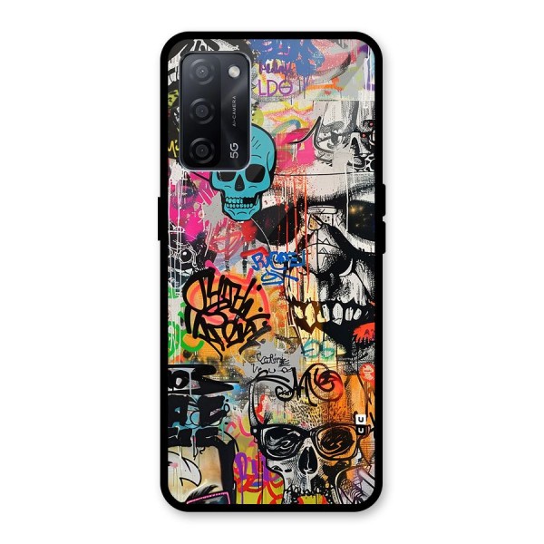 Amazing Street Art Glass Back Case for Oppo A53s 5G