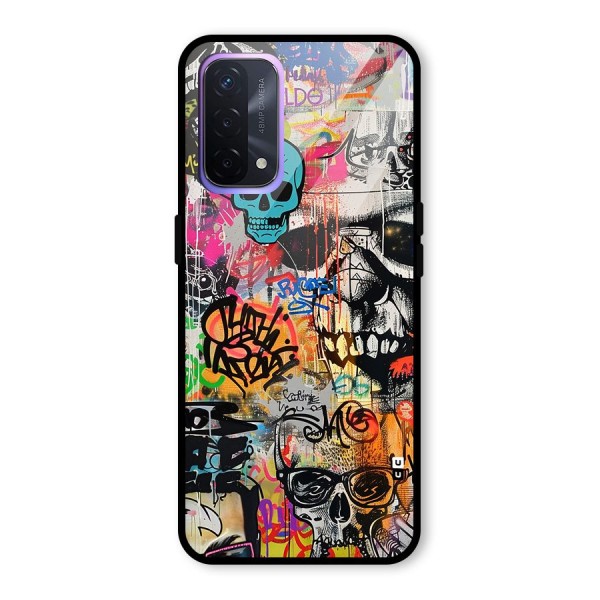 Amazing Street Art Glass Back Case for Oppo A74 5G