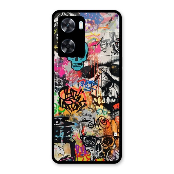 Amazing Street Art Glass Back Case for Oppo A77