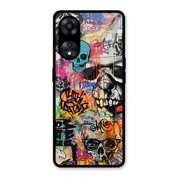 Amazing Street Art Glass Back Case for Oppo A78