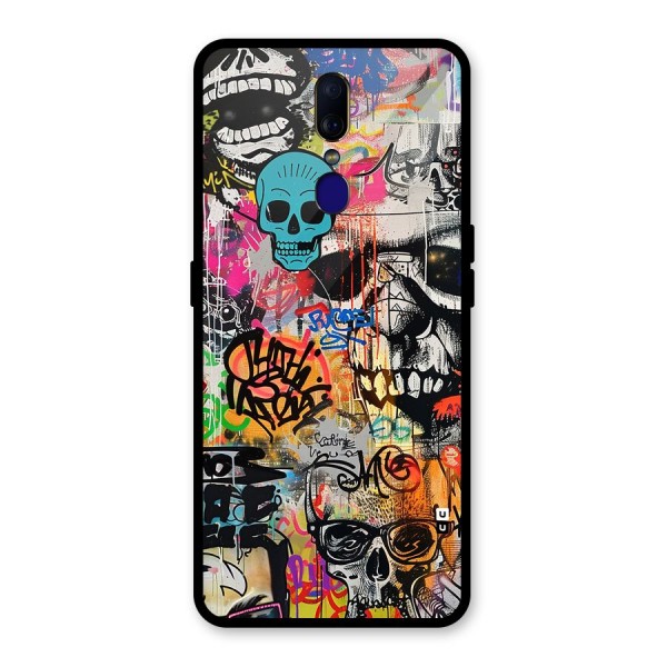 Amazing Street Art Glass Back Case for Oppo F11