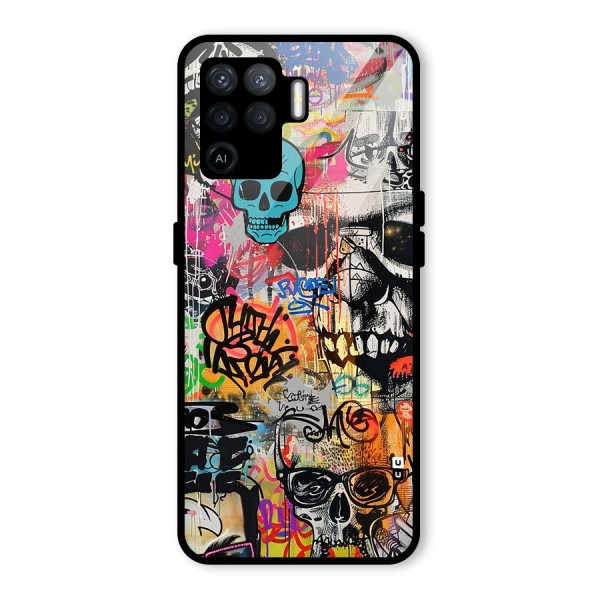 Amazing Street Art Glass Back Case for Oppo F19 Pro