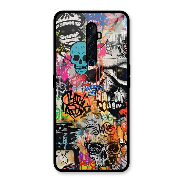 Amazing Street Art Glass Back Case for Oppo Reno2 F