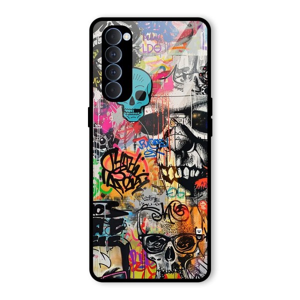 Amazing Street Art Glass Back Case for Oppo Reno4 Pro