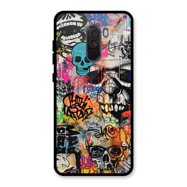 Amazing Street Art Glass Back Case for Poco F1