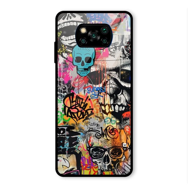 Amazing Street Art Glass Back Case for Poco X3 Pro