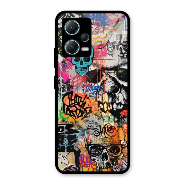 Amazing Street Art Glass Back Case for Poco X5