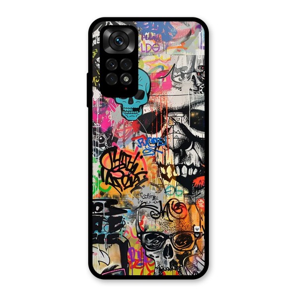 Amazing Street Art Glass Back Case for Redmi Note 11S