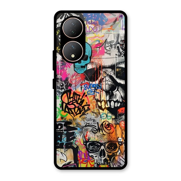 Amazing Street Art Glass Back Case for Vivo T2