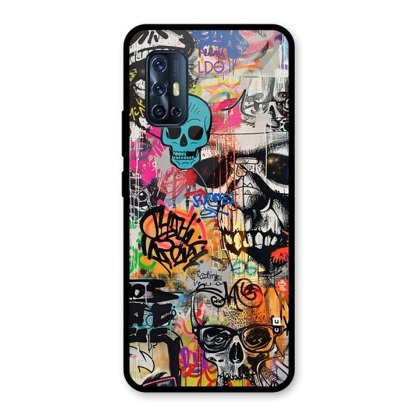 Amazing Street Art Glass Back Case for Vivo V17