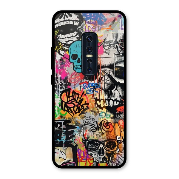 Amazing Street Art Glass Back Case for Vivo V17 Pro