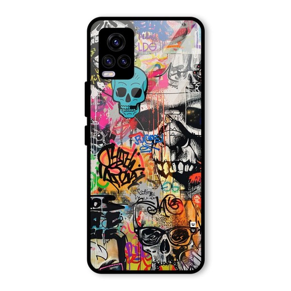 Amazing Street Art Glass Back Case for Vivo V20 2021