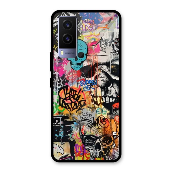 Amazing Street Art Glass Back Case for Vivo V21e 5G