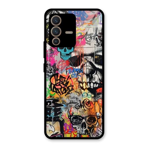 Amazing Street Art Glass Back Case for Vivo V23 5G