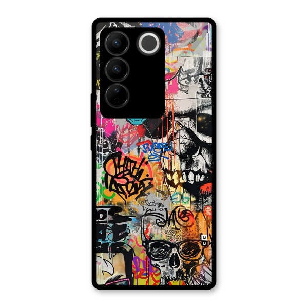 Amazing Street Art Glass Back Case for Vivo V27 Pro