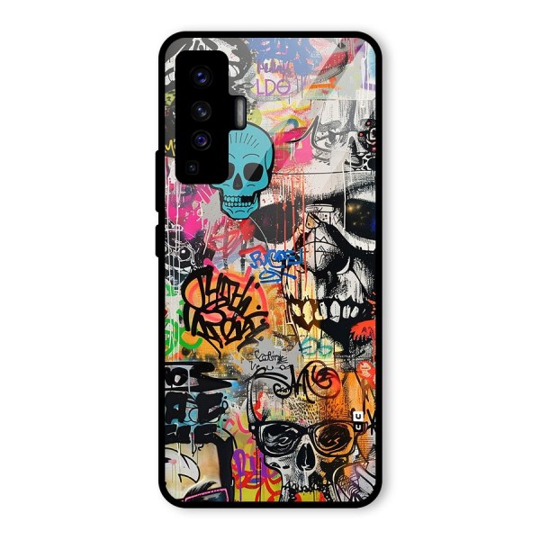 Amazing Street Art Glass Back Case for Vivo X50