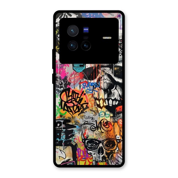 Amazing Street Art Glass Back Case for Vivo X80