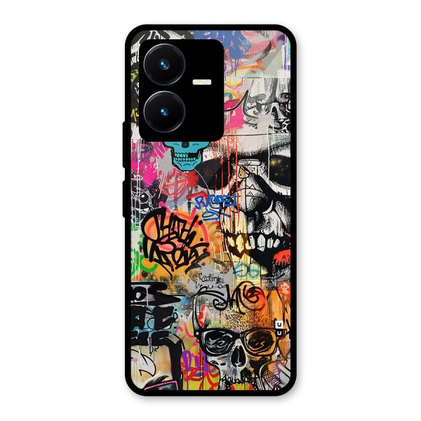 Amazing Street Art Glass Back Case for Vivo Y22