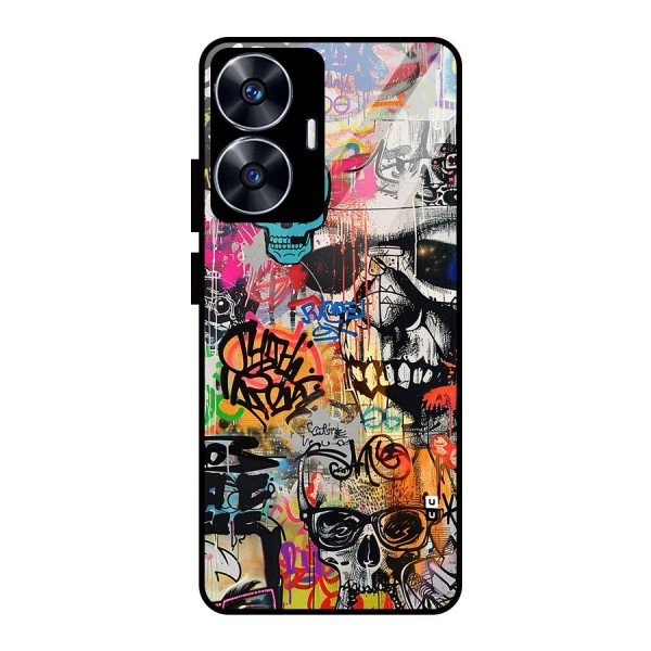 Amazing Street Art Glass Back Case for realme C55