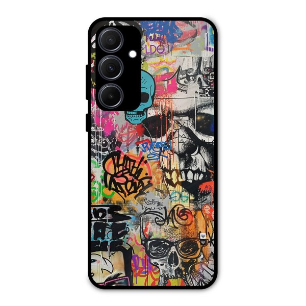 Amazing Street Art Metal Back Case for Galaxy A35