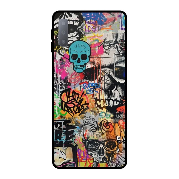 Amazing Street Art Metal Back Case for Galaxy A7 (2018)