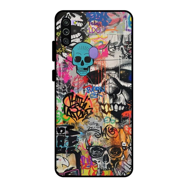 Amazing Street Art Metal Back Case for Galaxy M11