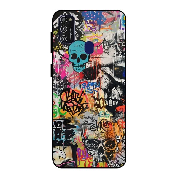 Amazing Street Art Metal Back Case for Galaxy M21