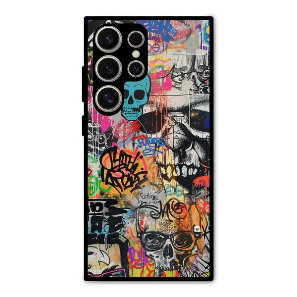 Amazing Street Art Metal Back Case for Galaxy S24 Ultra