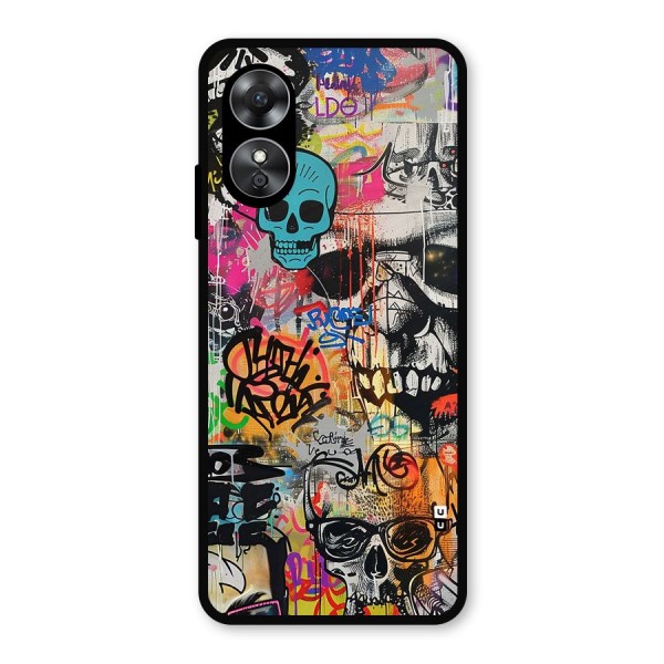 Amazing Street Art Metal Back Case for Oppo A17