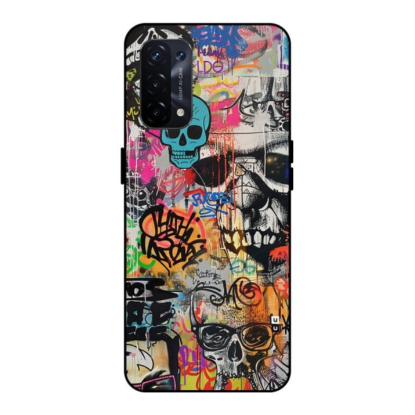 Amazing Street Art Metal Back Case for Oppo A74 5G