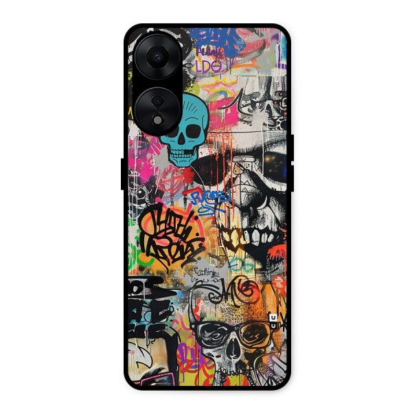 Amazing Street Art Metal Back Case for Oppo A78 5G