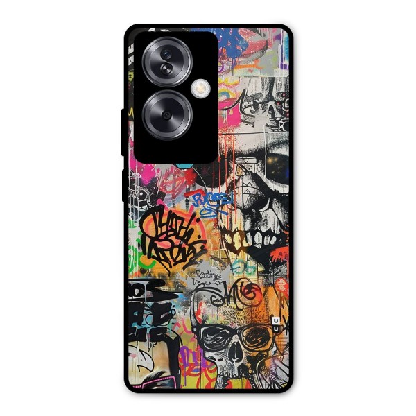 Amazing Street Art Metal Back Case for Oppo A79 5G