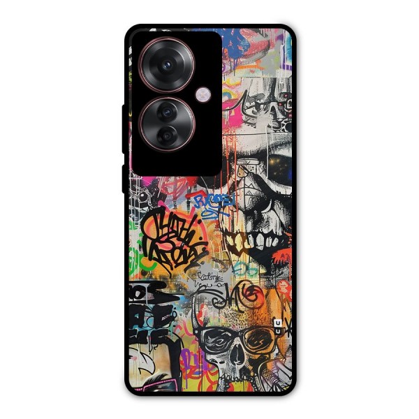 Amazing Street Art Metal Back Case for Oppo F25 Pro