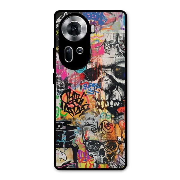 Amazing Street Art Metal Back Case for Oppo Reno11 5G