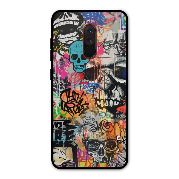 Amazing Street Art Metal Back Case for Poco F1