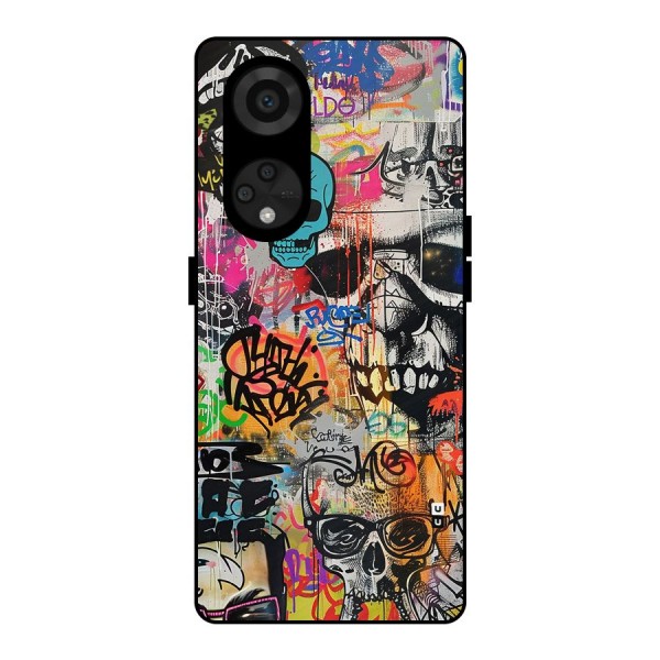 Amazing Street Art Metal Back Case for Reno8 T 5G