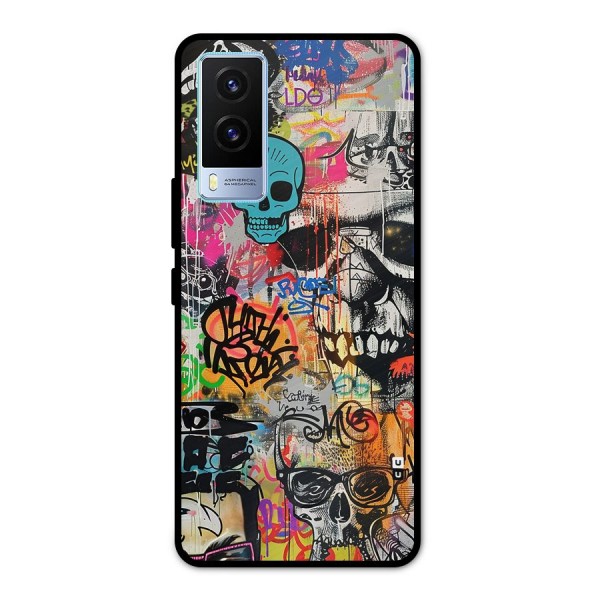 Amazing Street Art Metal Back Case for Vivo V21e 5G