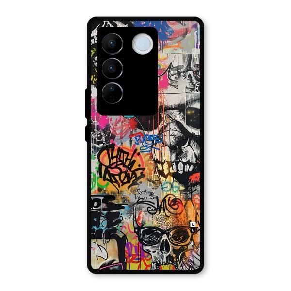 Amazing Street Art Metal Back Case for Vivo V27 Pro