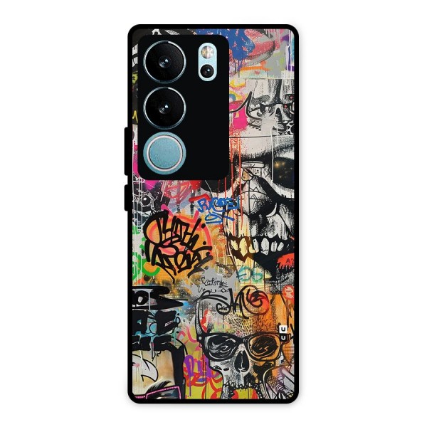 Amazing Street Art Metal Back Case for Vivo V29 Pro