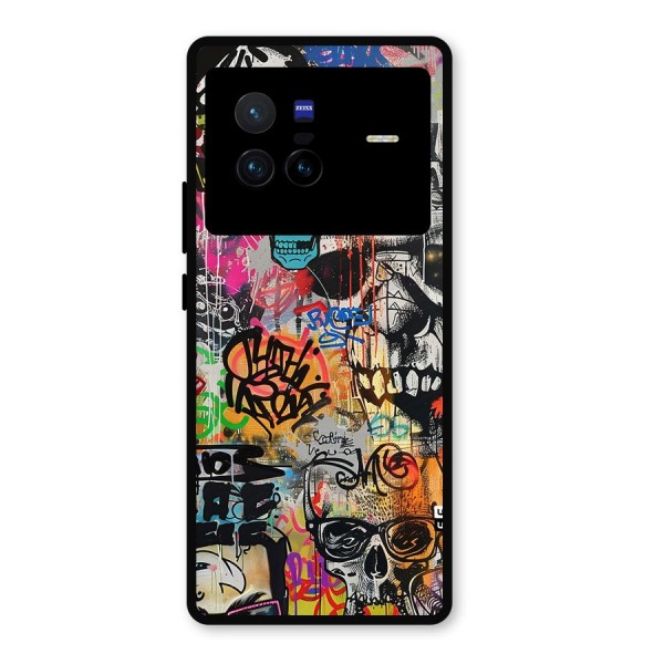 Amazing Street Art Metal Back Case for Vivo X80