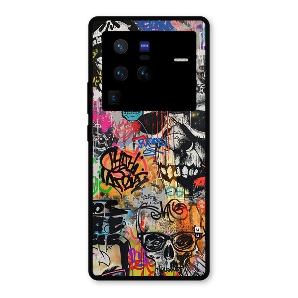 Amazing Street Art Metal Back Case for Vivo X80 Pro