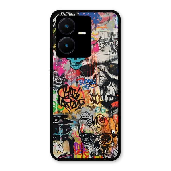 Amazing Street Art Metal Back Case for Vivo Y22s