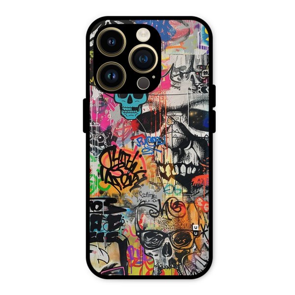 Amazing Street Art Metal Back Case for iPhone 14 Pro