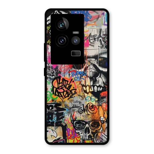 Amazing Street Art Metal Back Case for iQOO 11 5G