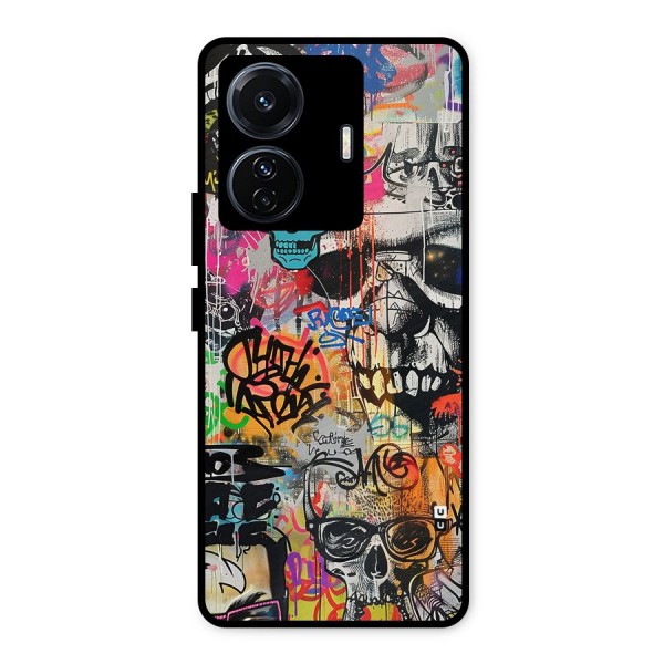 Amazing Street Art Metal Back Case for iQOO Z6