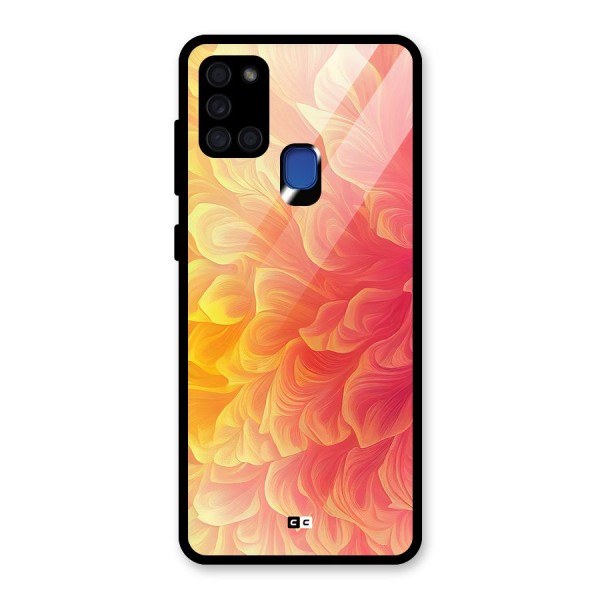 Amazing Vibrant Pattern Glass Back Case for Galaxy A21s