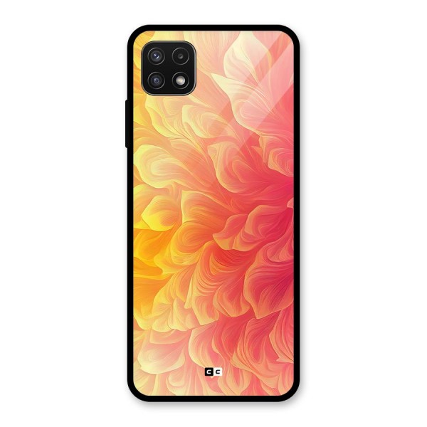 Amazing Vibrant Pattern Glass Back Case for Galaxy A22 5G