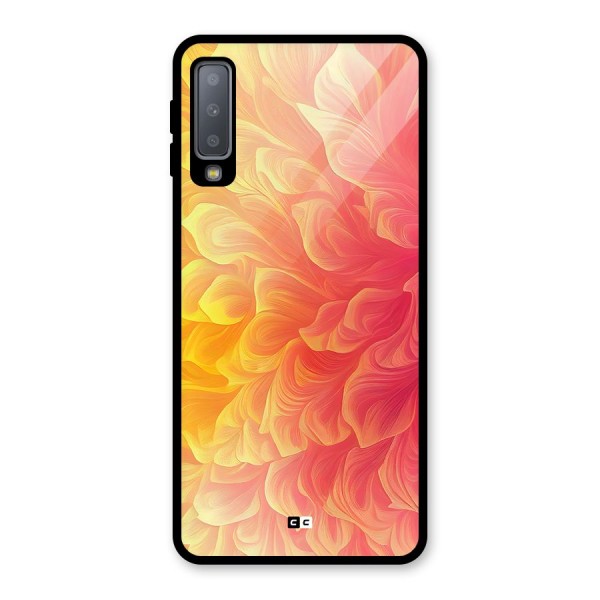 Amazing Vibrant Pattern Glass Back Case for Galaxy A7 (2018)