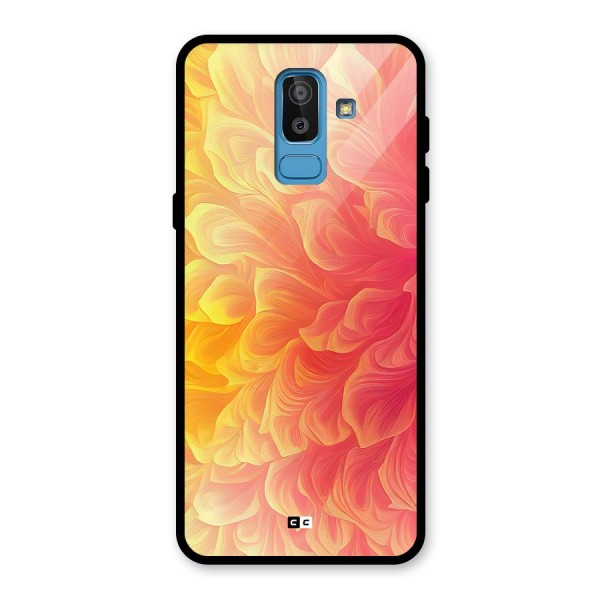 Amazing Vibrant Pattern Glass Back Case for Galaxy J8