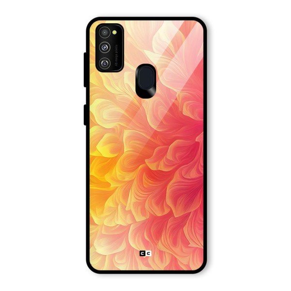 Amazing Vibrant Pattern Glass Back Case for Galaxy M21